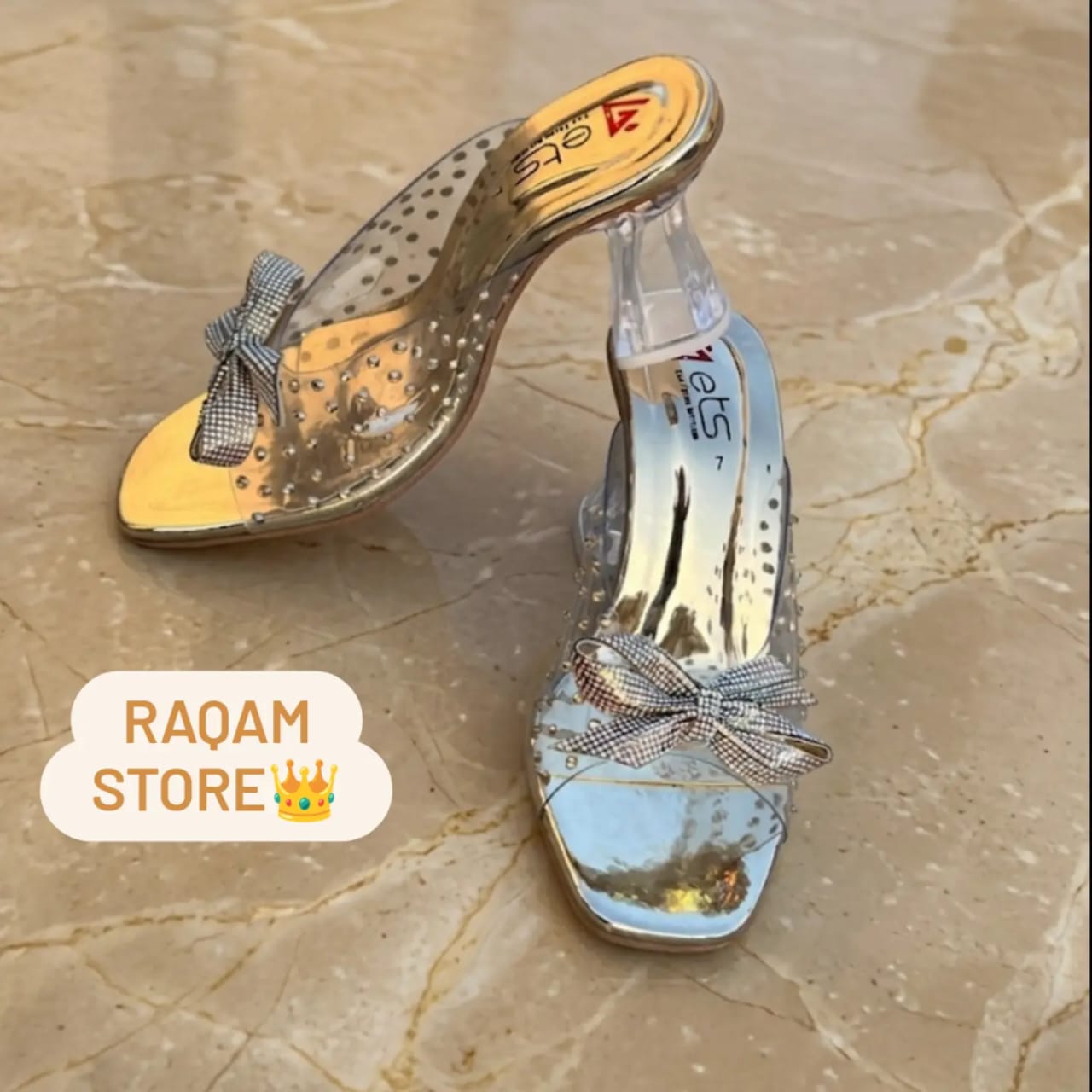 Acrylic glitter heels - Image 2